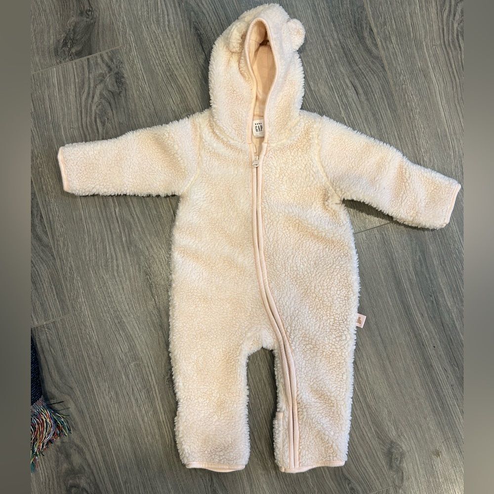 Baby gap pink snow suit